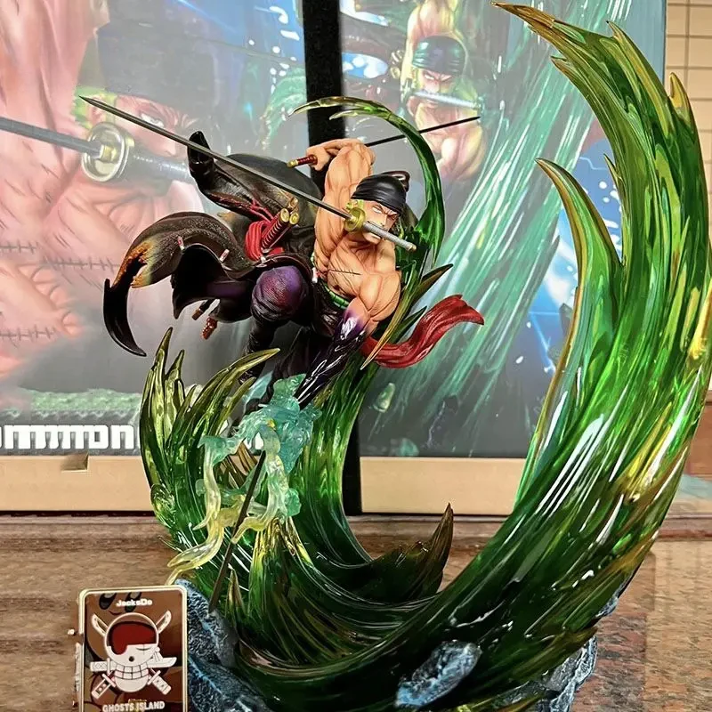 

One Piece Anime Roronoa Zoro Figurine Anime Doll GK & PVC Statue Model Cool Room Decoration Toy Gift for Children