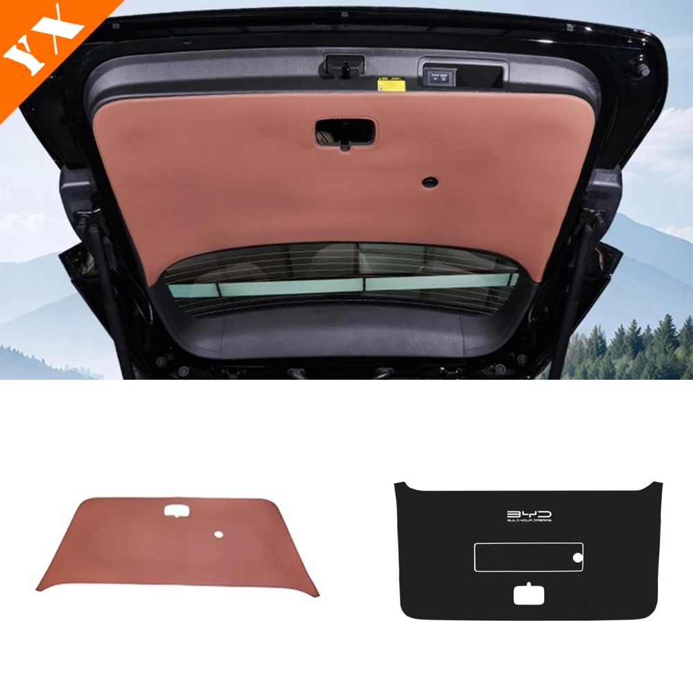 

Аксессуары для BYD M9 2025 2026, кожаная автомобильная задняя дверь, противоударная накладка, защитная накладка для багажника, декоративная крышка