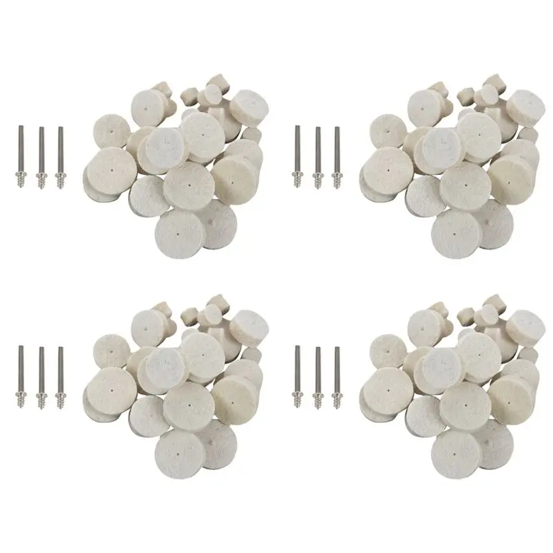 

A04G-132Pcs Soft Felt Polishing Buffing Wheel Mixed Accessory For Rotary Tool