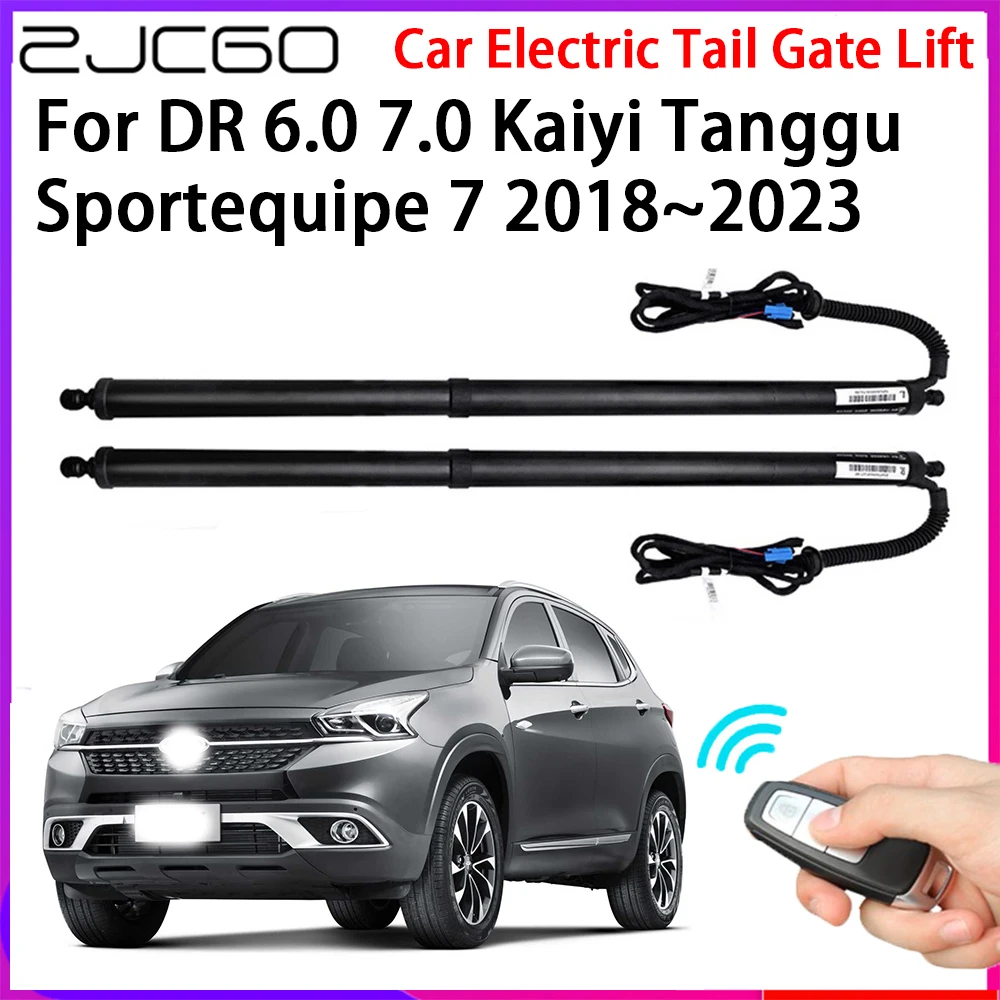 ZJCGO Car Automatic Tailgate Lifters Electric Tail Gate Lift Assisting for DR 6.0 7.0 Kaiyi Tanggu Sportequipe 7 2018~2023