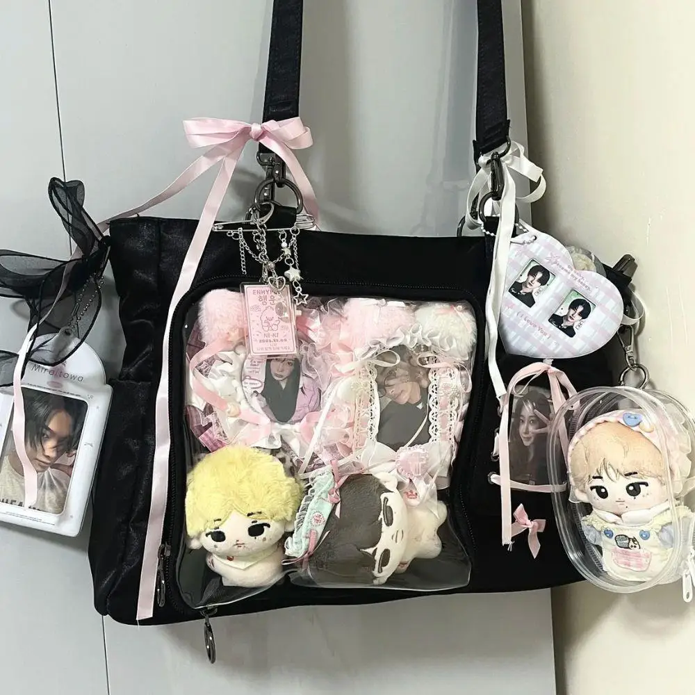 

Японский мультфильм аниме женская лента Ita сумка большая вместительная сумка эстетические сумки милая Лолита девушка прозрачная сумка на плечо