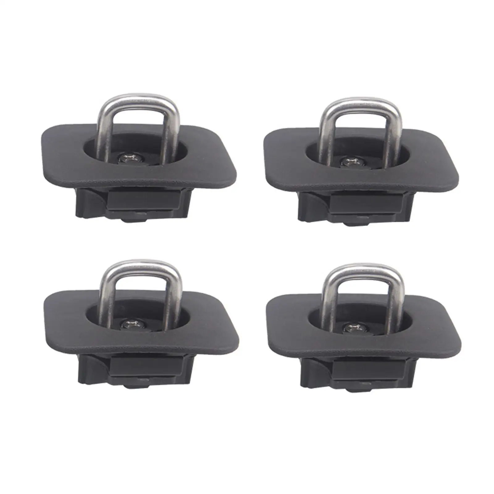 Truck Bed Top Side D Ring Anchors Premium Stainless Steel Wall Mount Hooks for Ford Super Duty 98 16