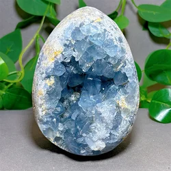 Blue Celestite Egg Cluster Specimen Crystal Stone Quartz Minerals Natural Home Decoration Reiki Craft Energy Healing Meditation