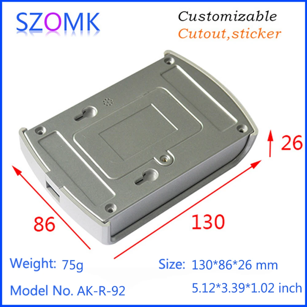 Electronics new plastic door entrance enclosure (1Pcs) 130*86*26mm switch box plastic enclosure housing, abs junction box