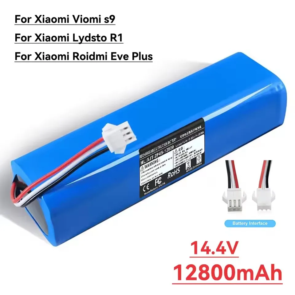 

For Proscenic M7 Pro、M8 Pro、M7 MAX、Laresar L6 Pro、Ultenic T10、Viomi S9、Viomi D800、14.4V 12800mAh lithium-ion battery replacement
