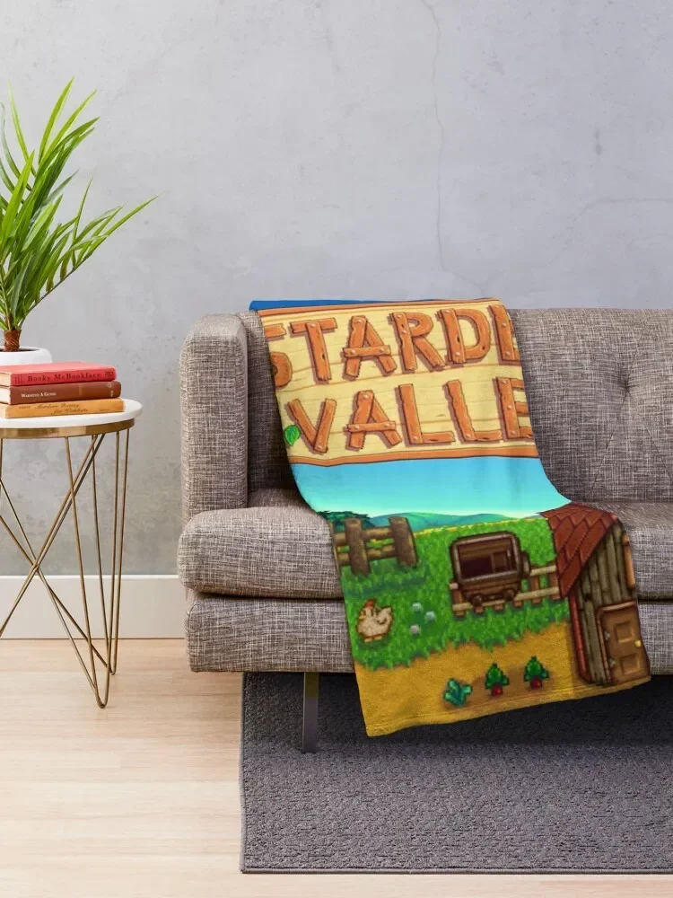 

Stardew Valley Throw Blanket manga Hair Thin Bed covers Blankets