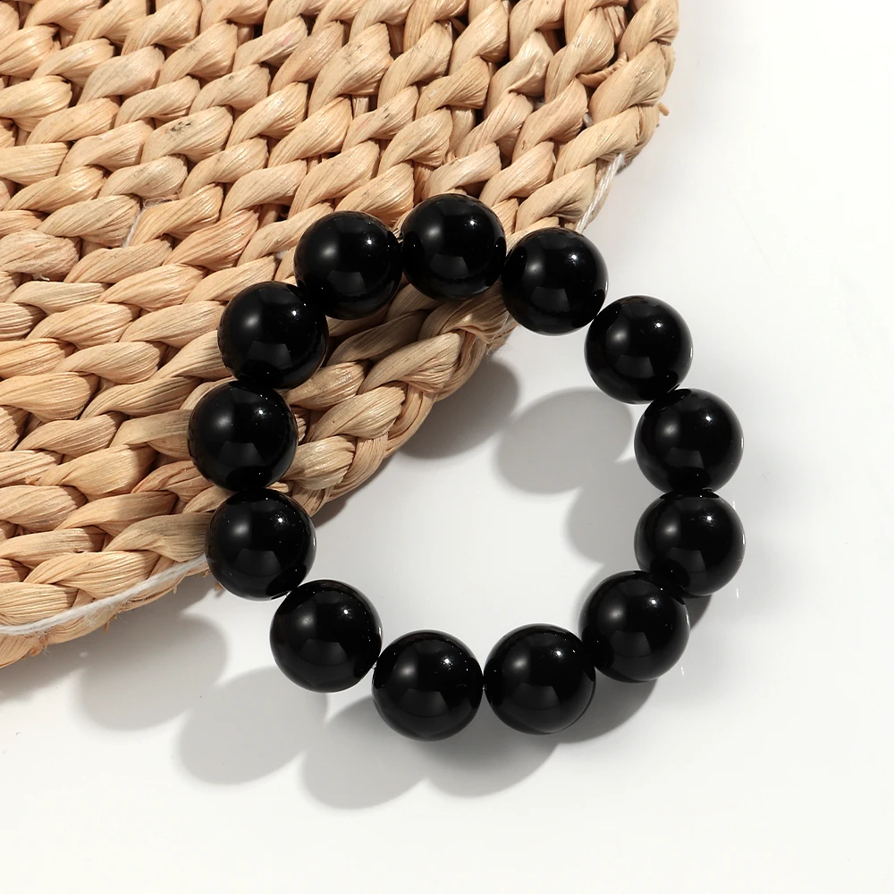 Bohomia Trend Acryl Ontwerp Geometrische Ronde Bal Elastische Armband voor Vrouwen Onregelmatige Kleurrijke Armbanden 2025 Sieraden