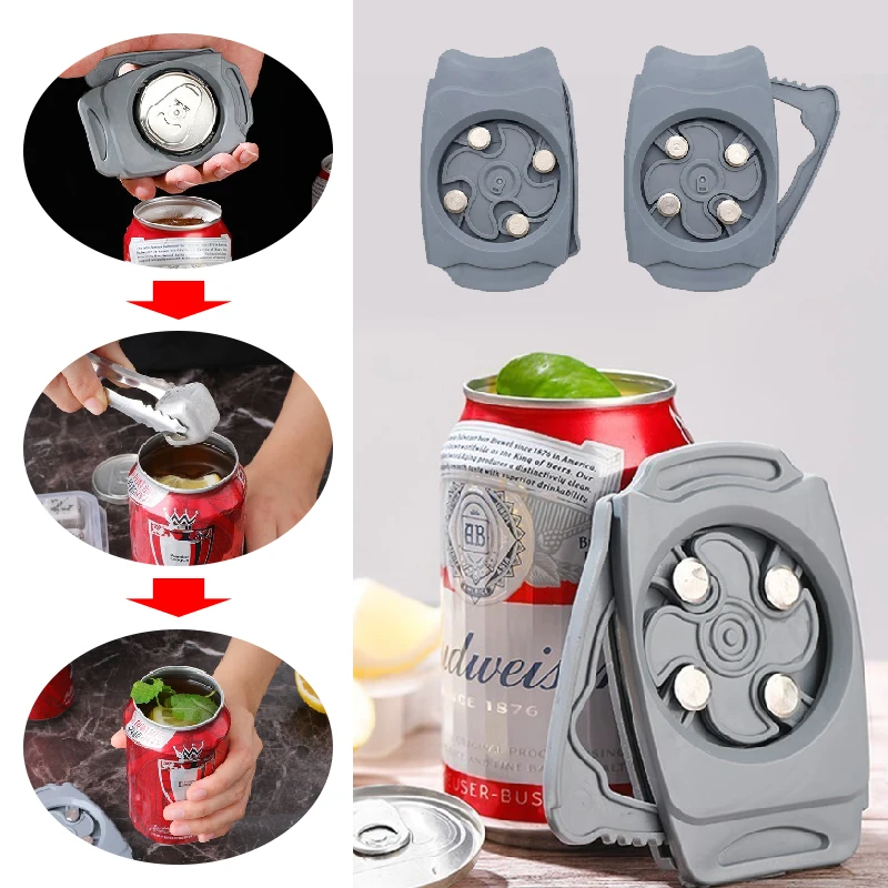 

1pcs Smooth Edge Safe Can Opener Portable Beer Soda Coke Can Top Remover Quick Open Kitchen Bar Gadget for Home Party Camping