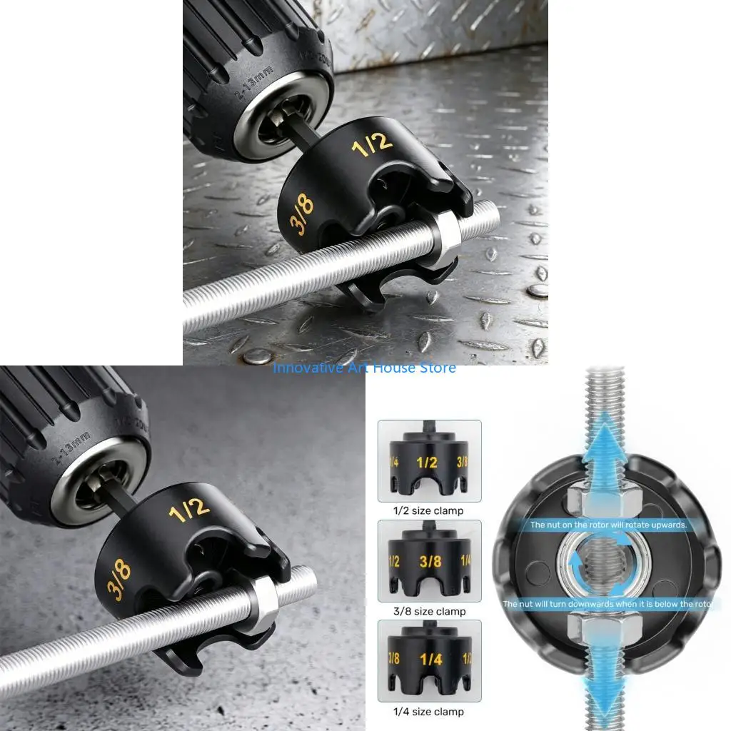 E1PC Removal Bolt Tool Nut Drill Attachment Nut For Nut Drill Attachment