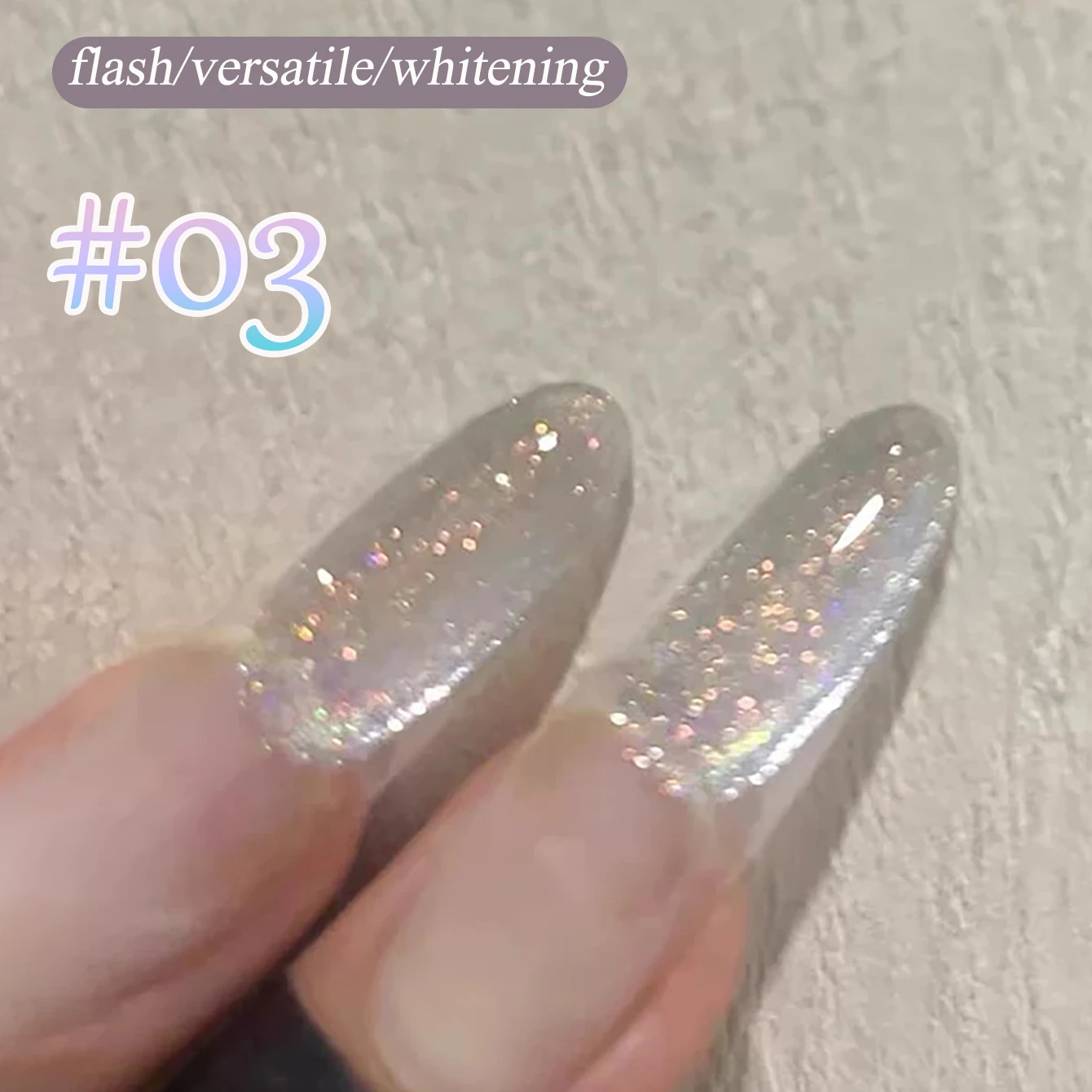 Nail Art Rainbow - 1pcs WS Rainbow Magnet Gel Nail