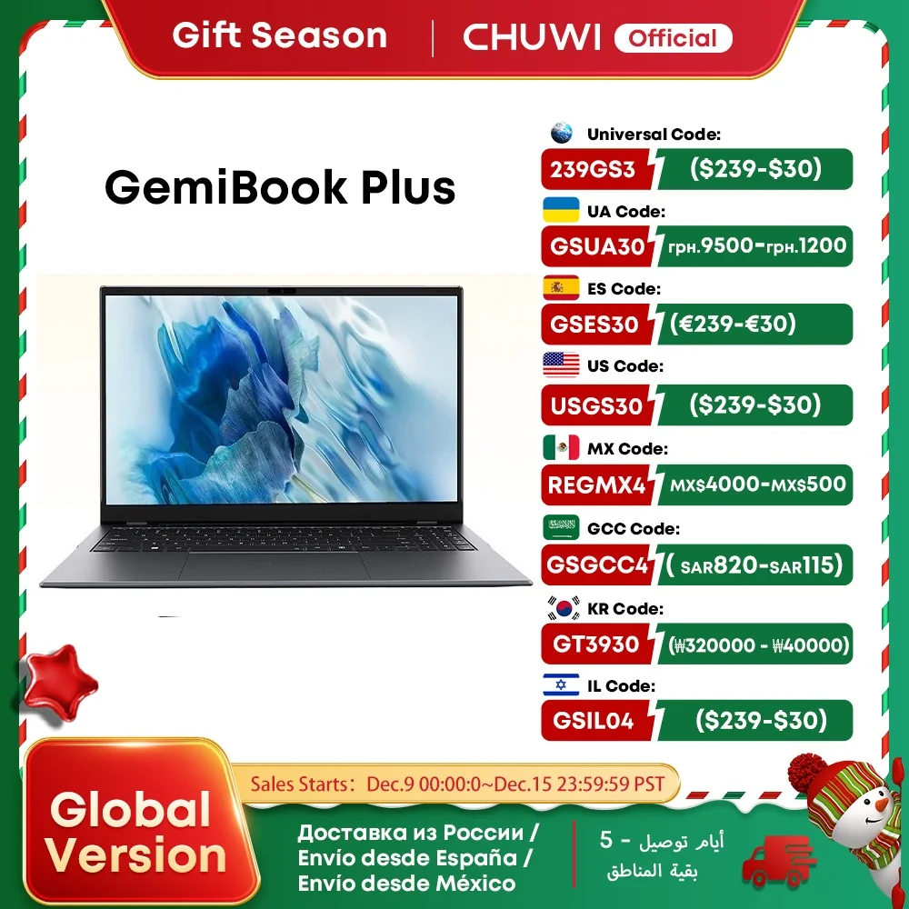 CHUWI GemiBook Plus Laptop 15.6\