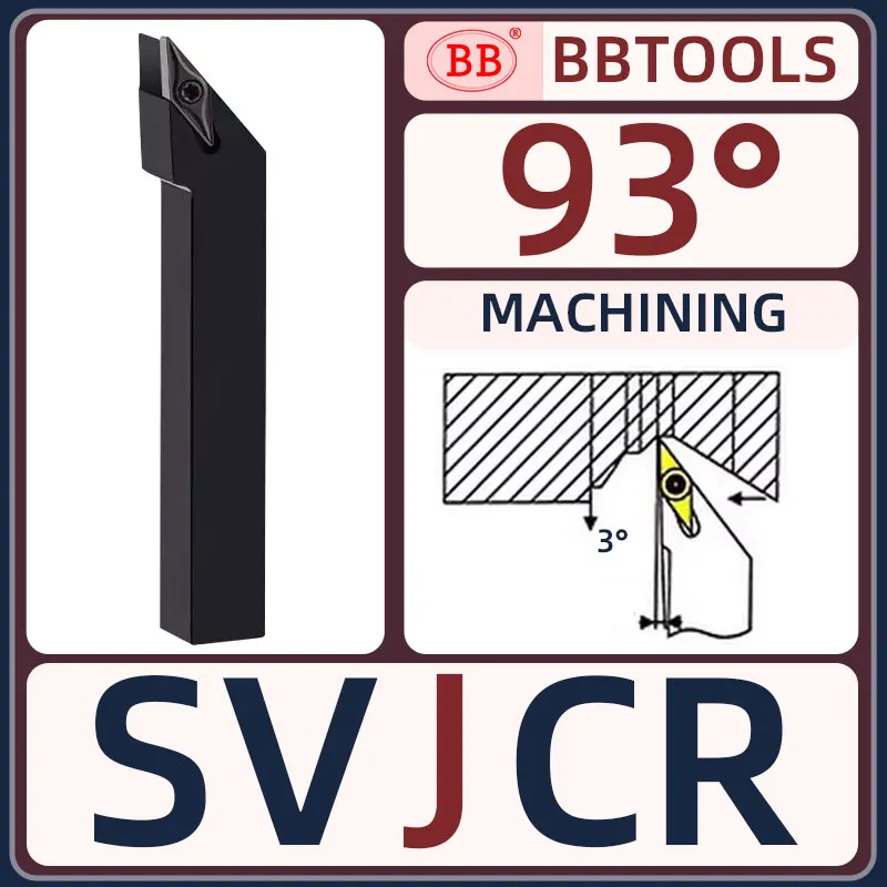 BB VCMT VBMT TCMT Wendeschneidplattenhalter SVCQR SVJCR SVJBR Schraubtyp Externes Drehwerkzeug Drehmeißel 1212 1616