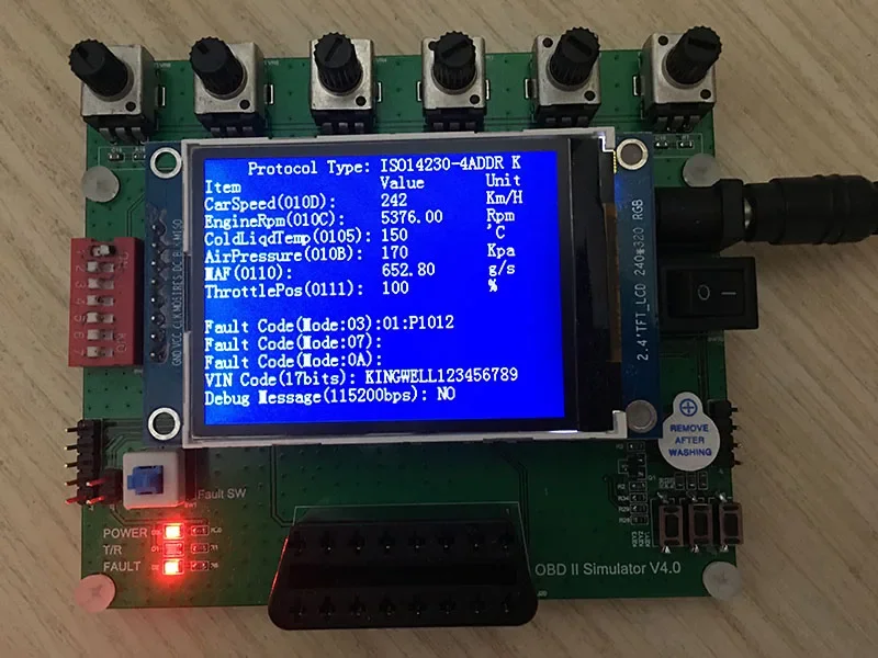 

Автомобильный симулятор OBD ECU J1939, симулятор ELM327 для тестирования и разработки