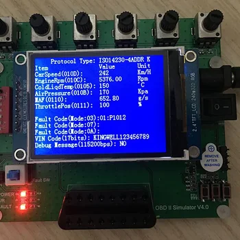 Vehicle OBD Simulator ECU J1939 Simulator ELM327 Testing and Development