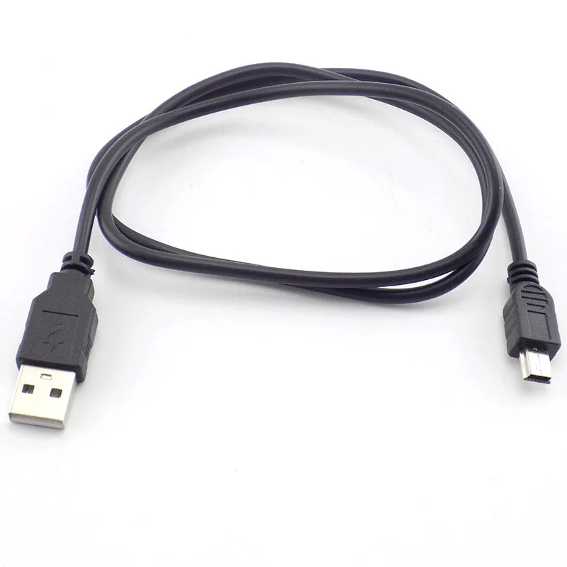 Mini USB 2.0 A Male to Mini 5 Pin male B Connector Data Sync Charging Cable Cord Adapter extension Charge Cord Line wires