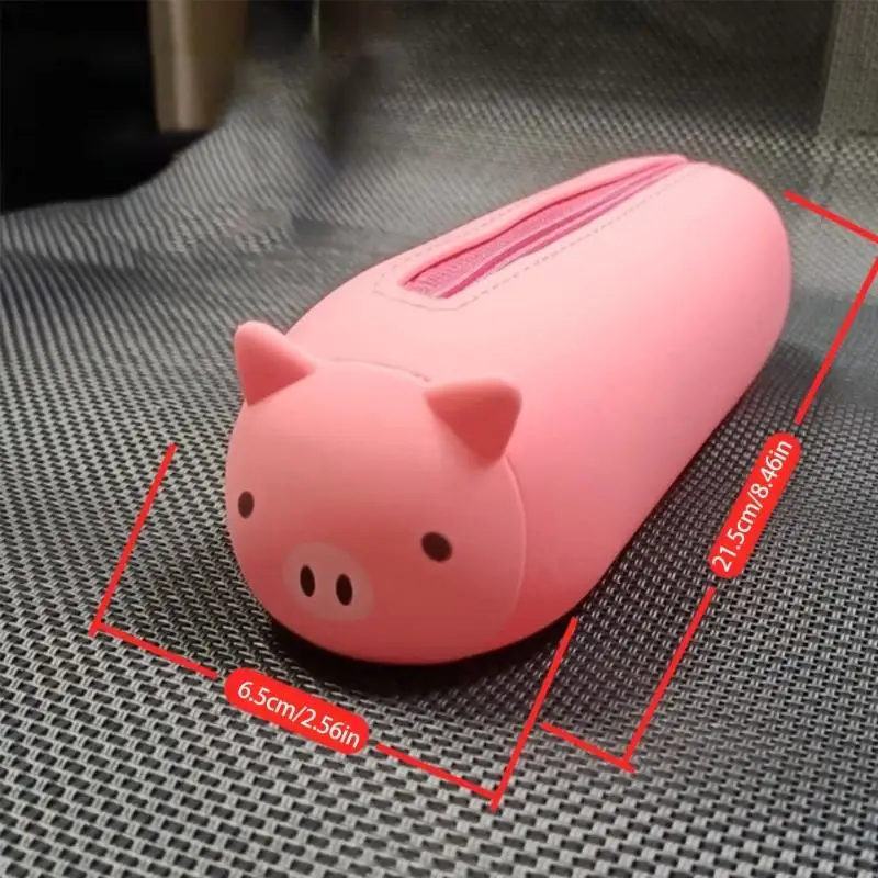 

Portable Silicone Children Pencil Cases Creative Animal Styles Large Capacity Pen Pouches Travel Cosmetic Storage Organizers Bag