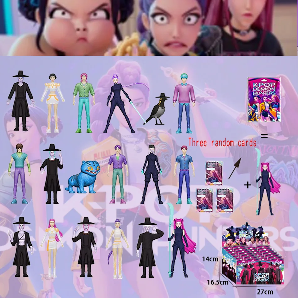 

24 шт. Kpop Devil Hunter, набор фигурок, слепая коробка, Дерпис, Тигр Руми Мира, Зуи, киска, мобильные коллекционные куклы, подарки для фанатов