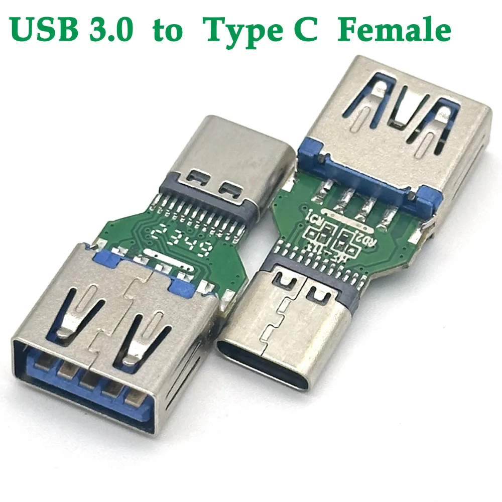 1/10pcs Type-C Adapter USB C 3.0 to USB Adapter Board USB Male to Type C Female Adapter Converter Connector for Phone Tablet