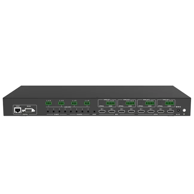 4K60 4x4 hdmi Seamless Matrix  Video Wall and  Functions Audio Embedded and De-embedded