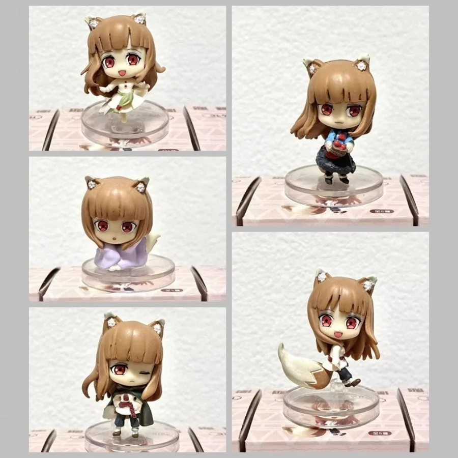 

Genuine Kawaii Spice and Wolf Kraft Lawrence Holo Norah Arendt Dian Rubens Fermi Amarty Blind Box Anime Cartoon Trendy Toys