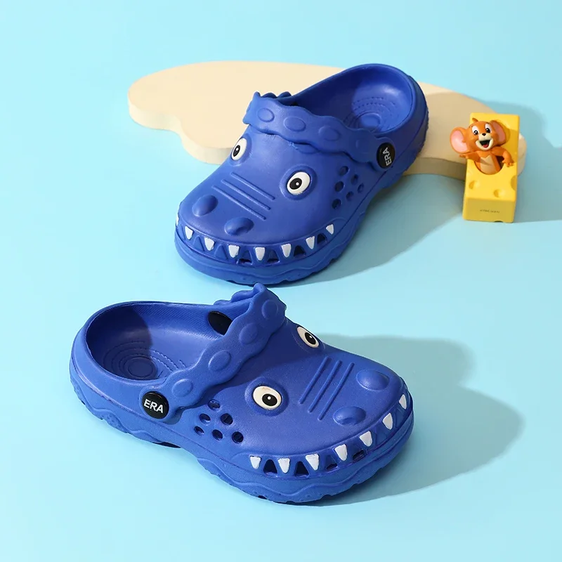

Boys Girls Slip On Sandals Kids Shark Cloud Slides Cartoon Soft Toddler Beach Slippers Pool Shower Shoes Cushioned Shoes