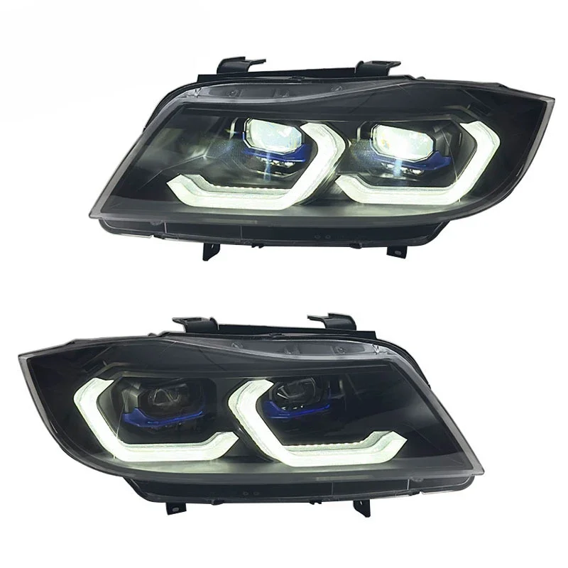 

Высококачественная фара для BMW E90 2005-2012 3-Series 320i 318i 323i Светодиодная фара DRL Hid Bi Xenon Beam Auto 2 шт.