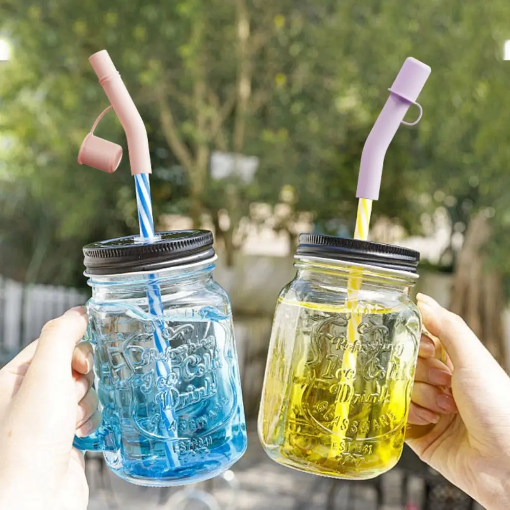 3Pcs Silicone Straw Extended Cover Cap Reusable Dust Proof Straw Topper Tumbler Accessories Spill Leak Stopper for Cup