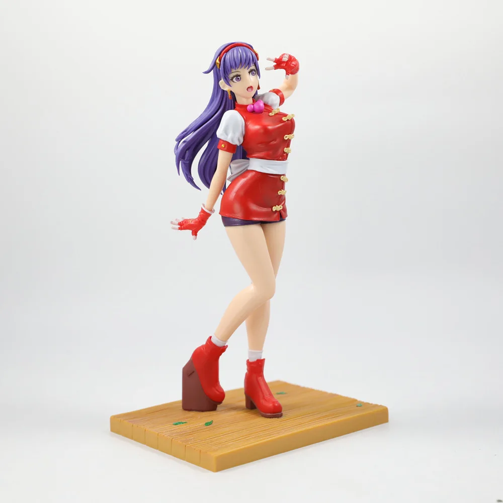 Figura del rey de los luchadores Asamiya Athena figuras de acción estatua de Pvc Gk modelo de Anime colección de muñecos decoración de escritorio juguete regalo de cumpleaños