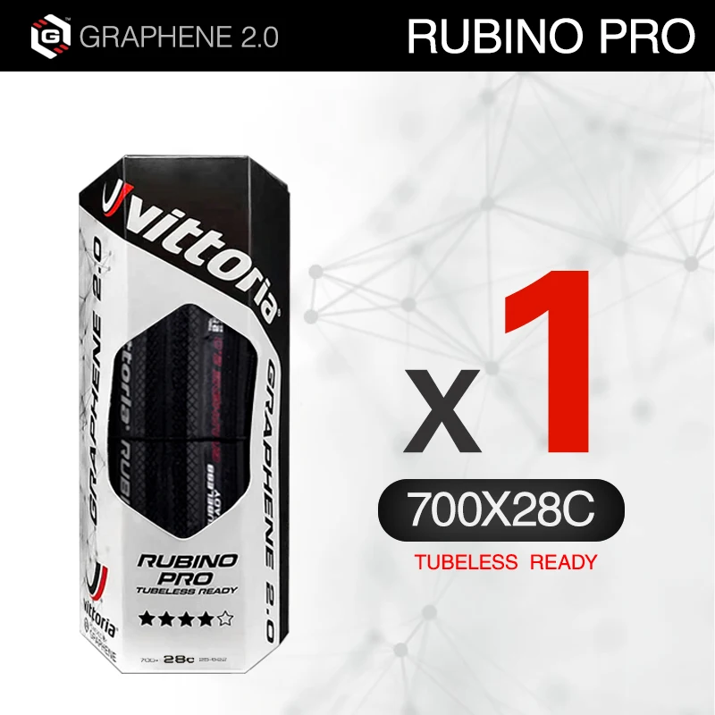 Vittoria Rubino Pro 700c Road Tire 28C Graphene 2.0