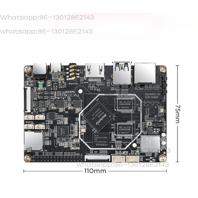 RK3568 Embedded Development Board, RK3566 ARM Industrial Core Board, Support Android Linux Ubuntu