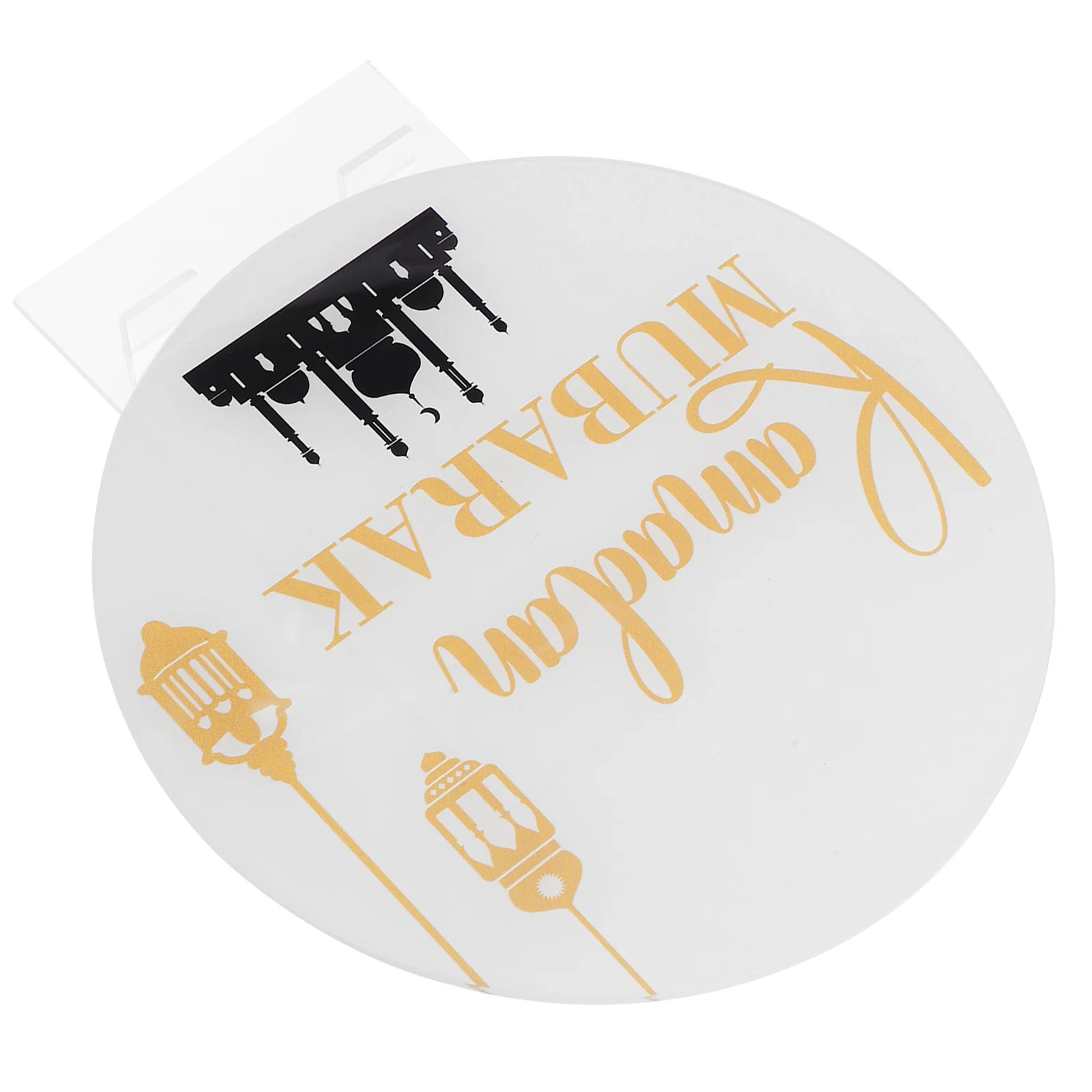 

Acrylic Eid Mubarak Decorations Islamic Ramadan Table Sign Muslim Home Party Festive Ornament Islamic Decorations for Home