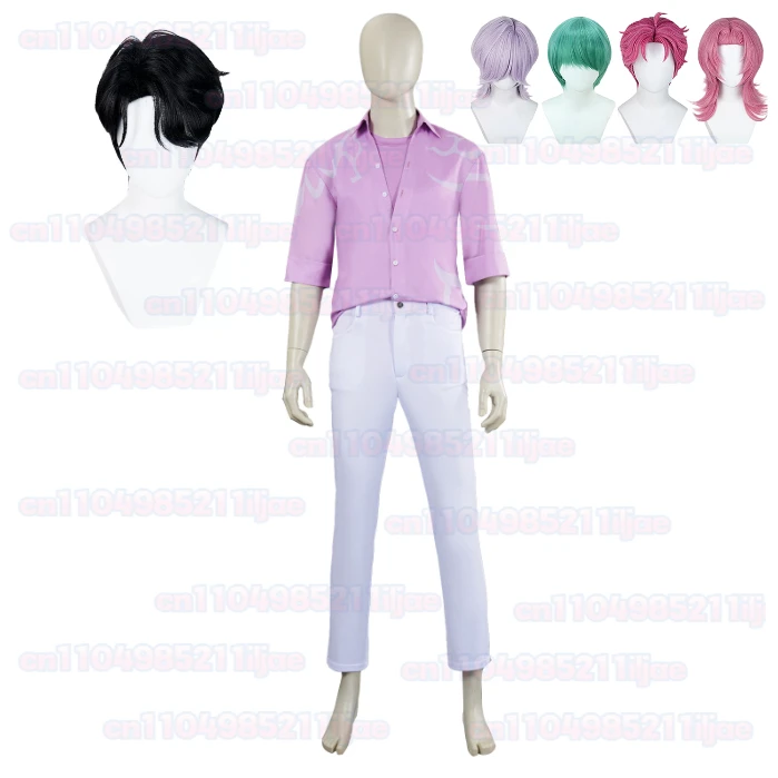 

RUMI man Anime Saja Boys Jinu Cosplay Shirt Men Kpop Cosplay Tops Male High School Uniforms Fashion Saja boys Tees Jinu Shirt