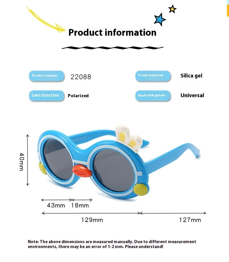 Kleines Küken Cartoon Kinder süße Farben Acryl Ssun glasses UV400 Baby Mädchen Outdoor-Schutz Sonnenbrille Kinder Sonnenbrille