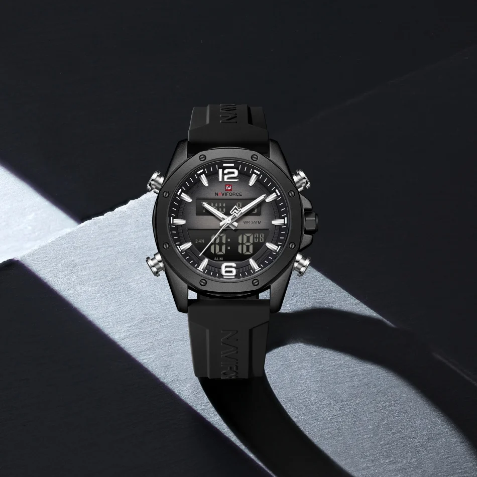 

New NAVIFORCE Men's Mutifunction Chronograph Watch Luxury Top Brand Watch Men Auto Date 3ATM Waterproof Man Clock Gift Watches