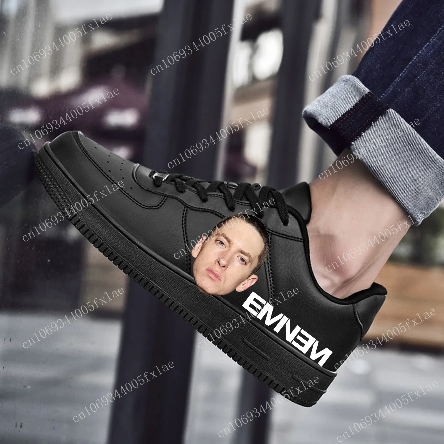 Eminem Rapper AF Basketball Mens Womens Sports Running High Quality Flats Force Sneakers Lace Up Mesh Customized Made Shoe