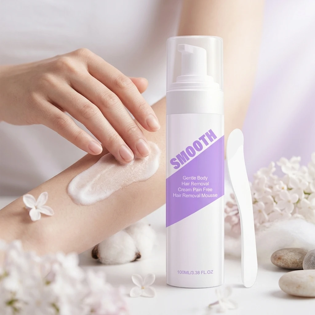 Hair Removal Mousse For Underarm Body Leg Sensitive Skin Fast-Acting Gentle Depilatory Soothing Painless Hair Removal Cream Set