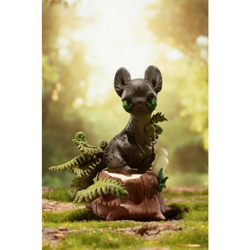 Przedsprzedaż Model Zwierzęcia: Uroczy Kot Leśny z Żywicy w Skali 1/6, Ręcznie Robiony, Idealny na Prezent lub Ozdoba na Biurko, Pasuje do Figur Akcji 12-calowych