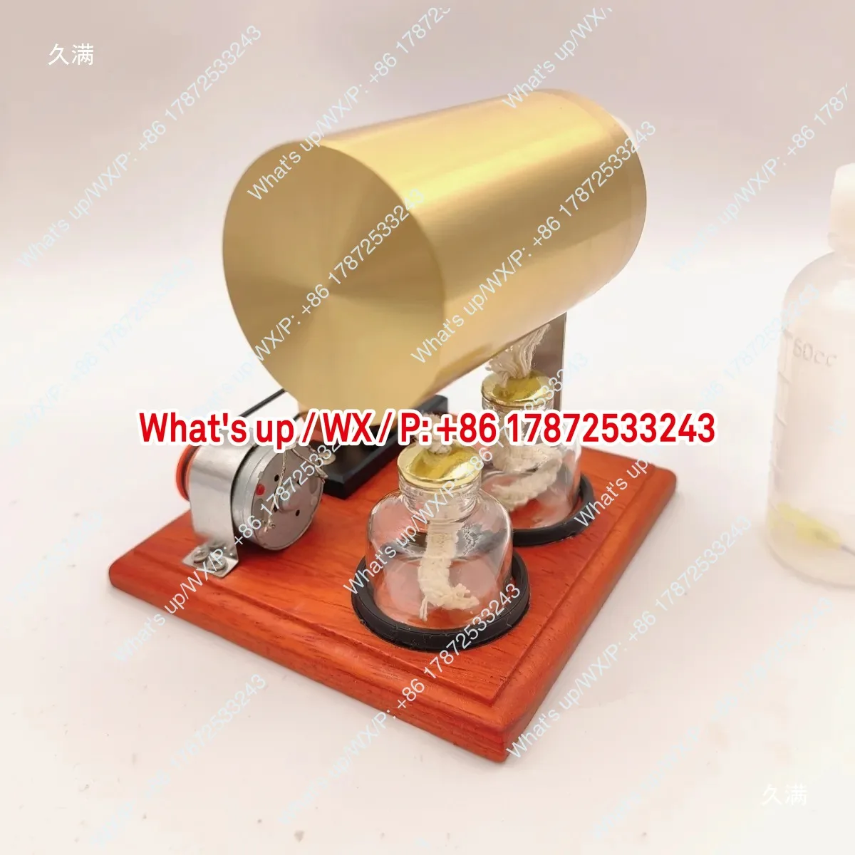 Mini small engine ornament can start steam engine model scientific physics experiment