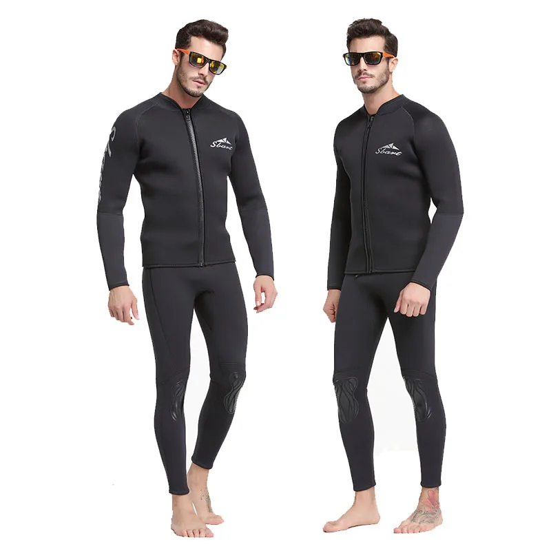 1.5mm Neoprene Wetsuit Women Men Split Warm Surfing Suit Long Sleeved Wet Suit Swimming Suit Cold Proof Full Set Diving Suit
