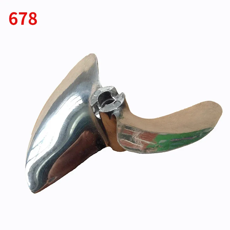 478/678 ,75mm 2-Blade Aluminum Model Boat Propeller,Inner Diameter 5/6.35mm Thread Pitch1.4/1.6