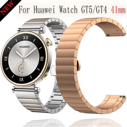 18mm Metal strap For Huawei Watch GT5/GT4 41mm Women Luxury stainless steel Replacement watchband For Huawei Watch GT5 Pro 42mm
