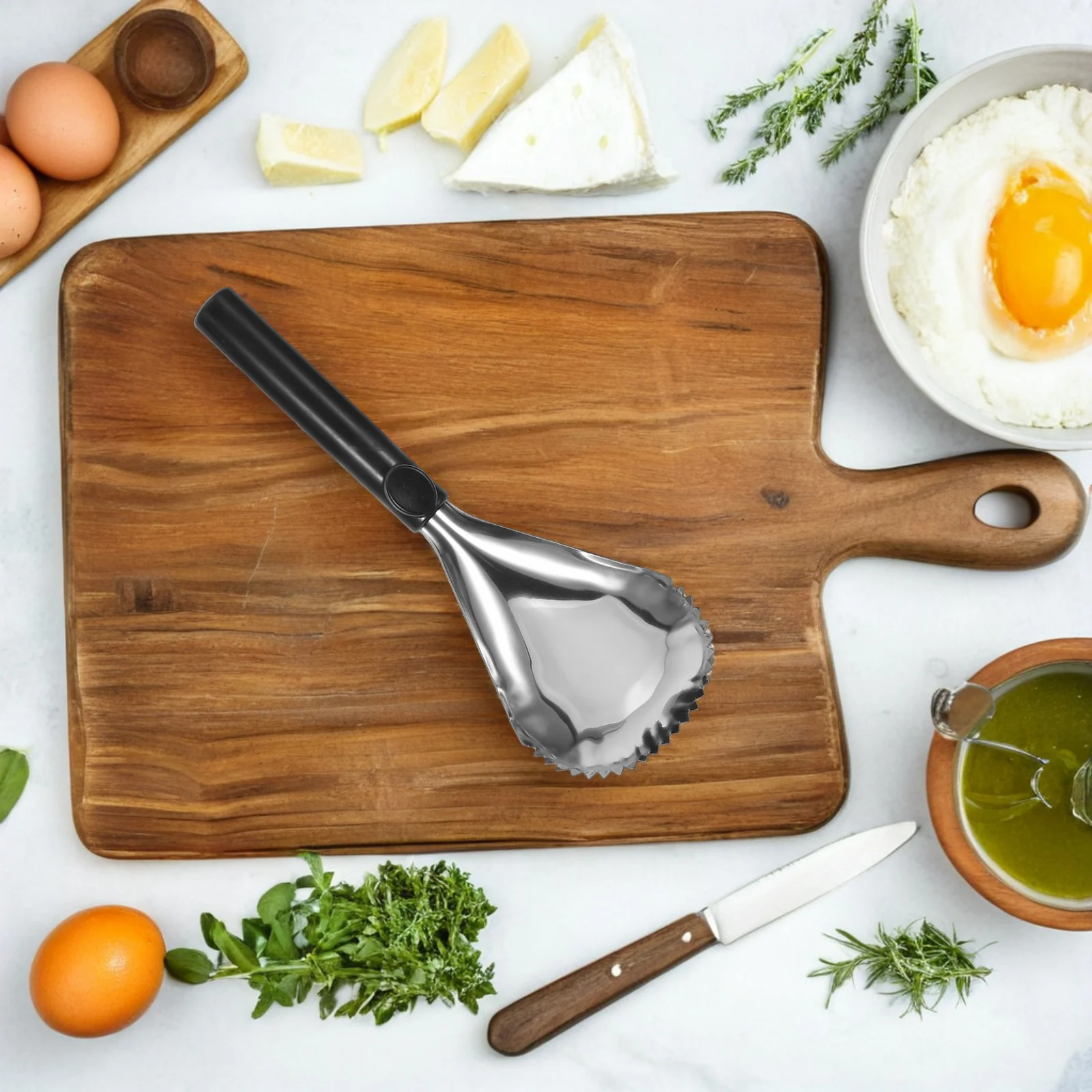 2pcs Stainless Steel Pumpkin Scooper Manual Pulp Separator Efficient Seed Remover Tool For Kitchen Holiday Cooking