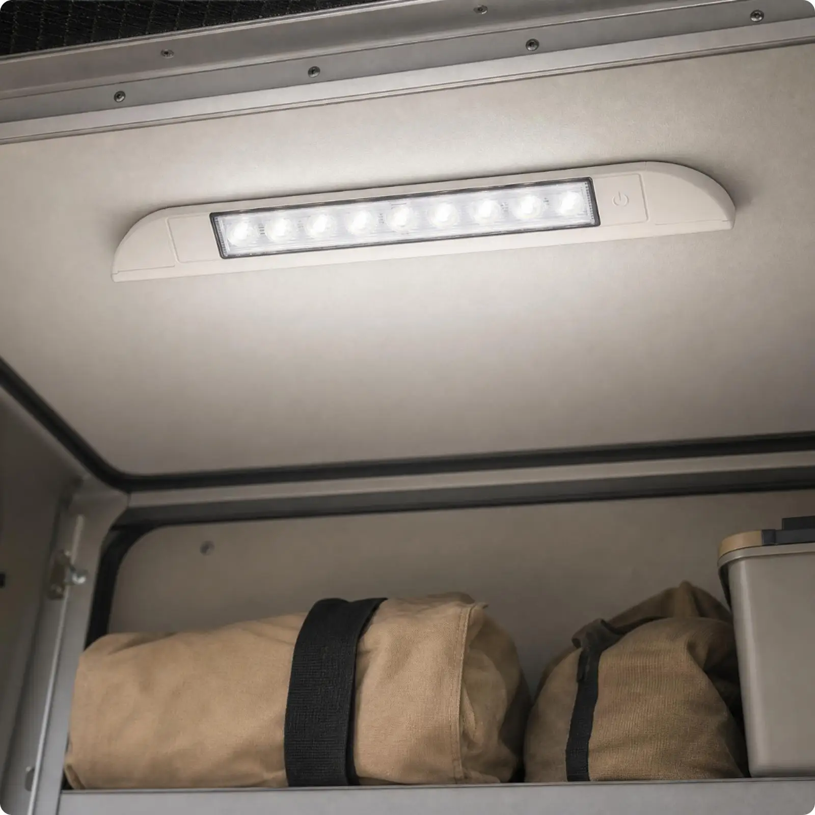 Low Profile RV Porch Light LED Ceiling Lamp for Camper Trailer Boat Interior Lighting Fixture PC Housing Clear Lens