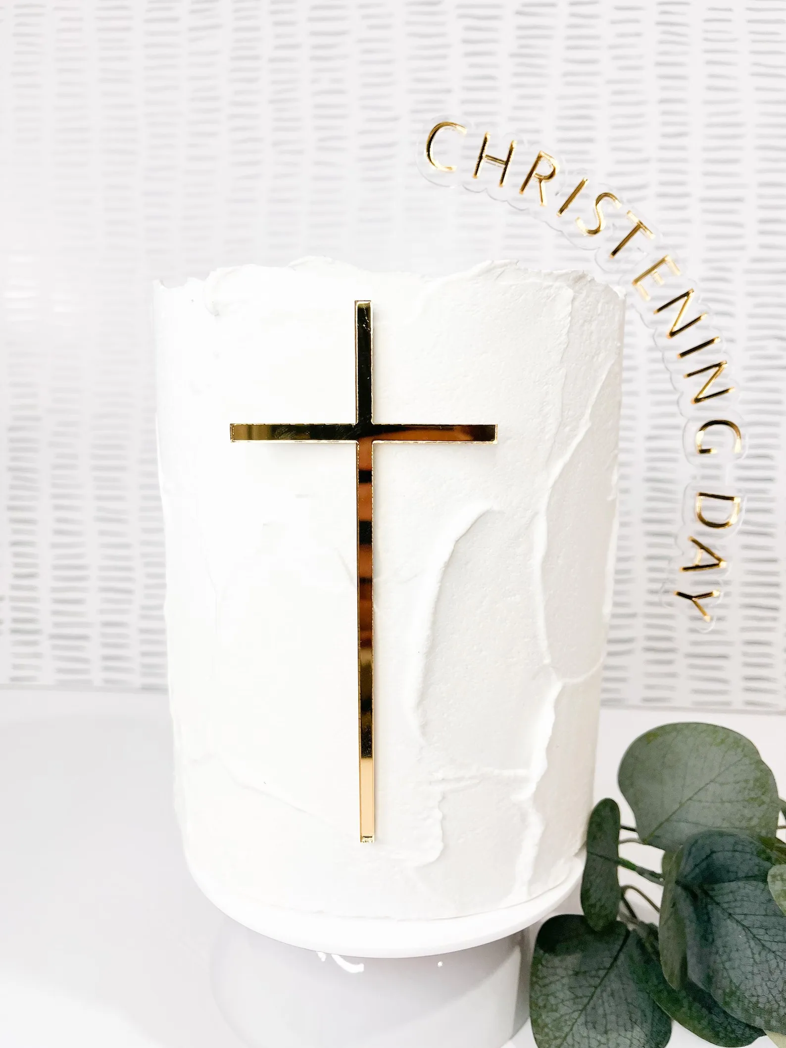 Baptism Cake Decor, god bless Acrylic Cross Gold Topper First Communion Minimalist Cake Insert For Birthday Party Cake Decor