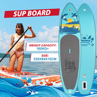 FunWater 335CM Sup Board Inflatable Surfboard Stand Up Paddle Board Complete Inflatable Sup PaddleBoard with Accessories FW27A