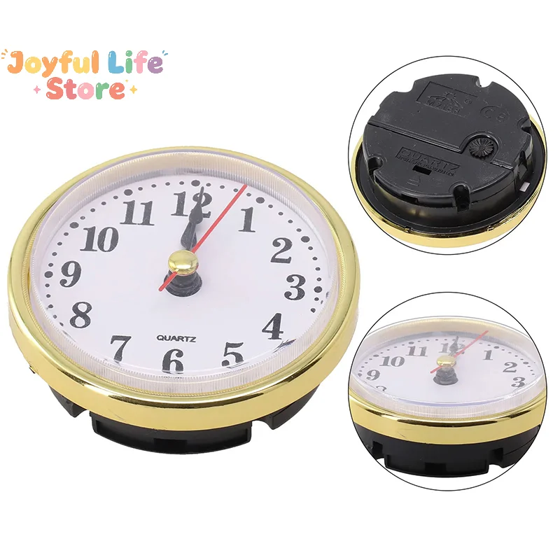 Hot Sale Classic Clock Craft Quartz Movement Dia.65mm Round Clocks Insert Roman Number Little Clock Arabic Numbers Wall Decor