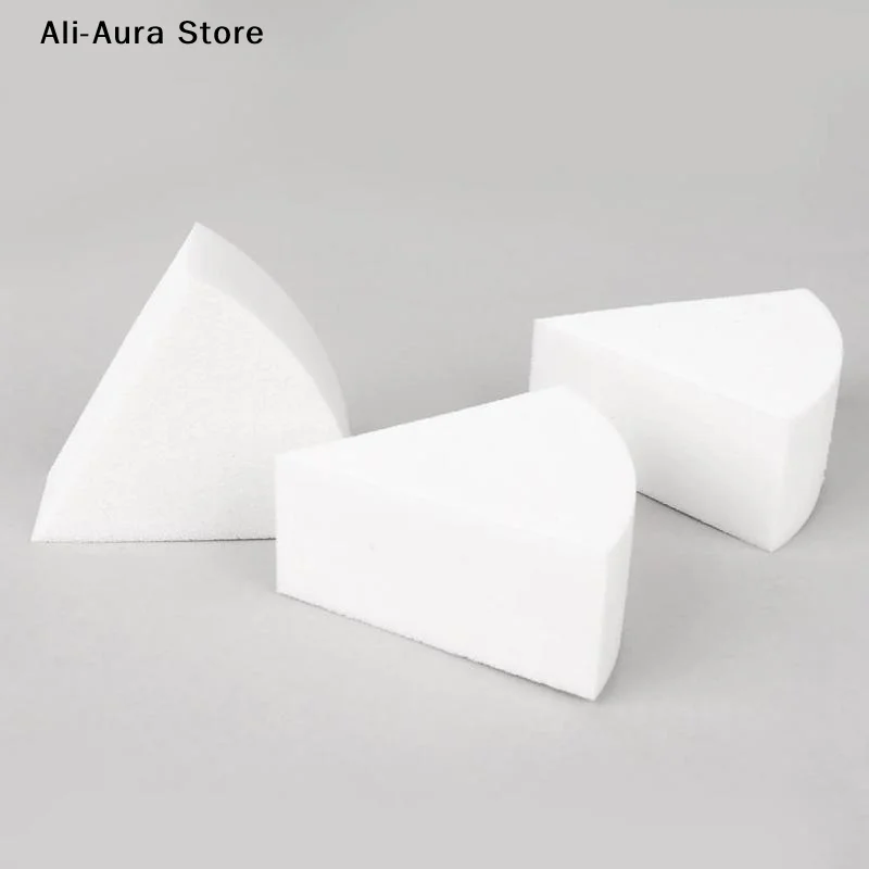 1-30Pcs Triangle Soft Makeup Sponge Wet And Dry Use Fan Shaped Puff Foundation Concealer Smearing Powder Puff Cosmetics Tool