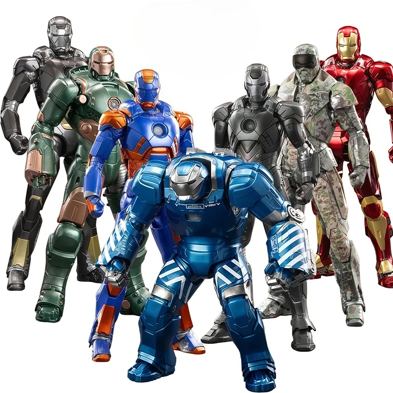 Vengadores Tony Stark Iron Man MK26 MK36 MK15 MK2 máquina de guerra MK2 MK26 MK36 MK15 modelo de figura de acción juguetes regalos