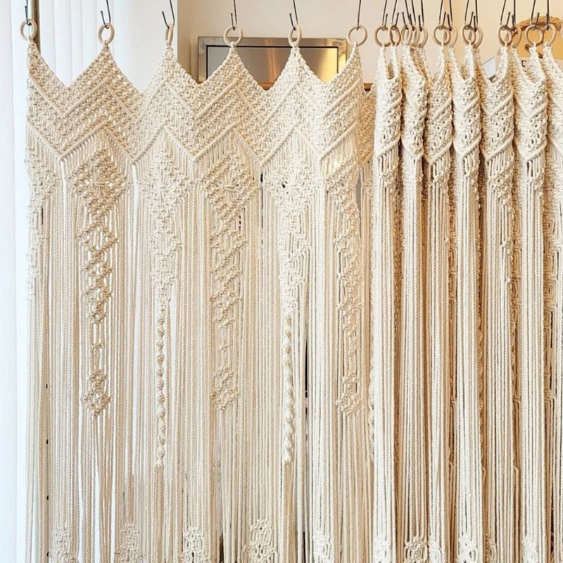 Nordic style hand-woven door curtain tapestry B & B home ins soft tapestry Bohemian partition curtain