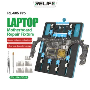 Bilashmart RELIFE RL 605 Pro Universal Chip Slot Motherboard Fixture Laptop IC Chip CPU Motherboard Jig Board Holder Repair Tools
